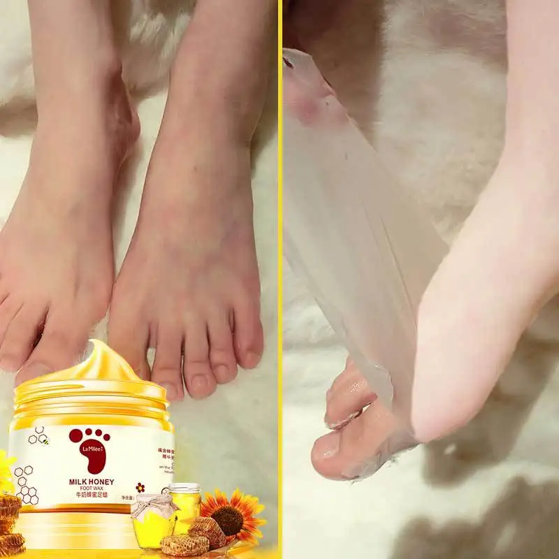 Milk Honey Foot Wax 150g Exfoliating Dead Skin Powder, Anti-Dry Cracking, Foot Rejuvenation Foot Mask