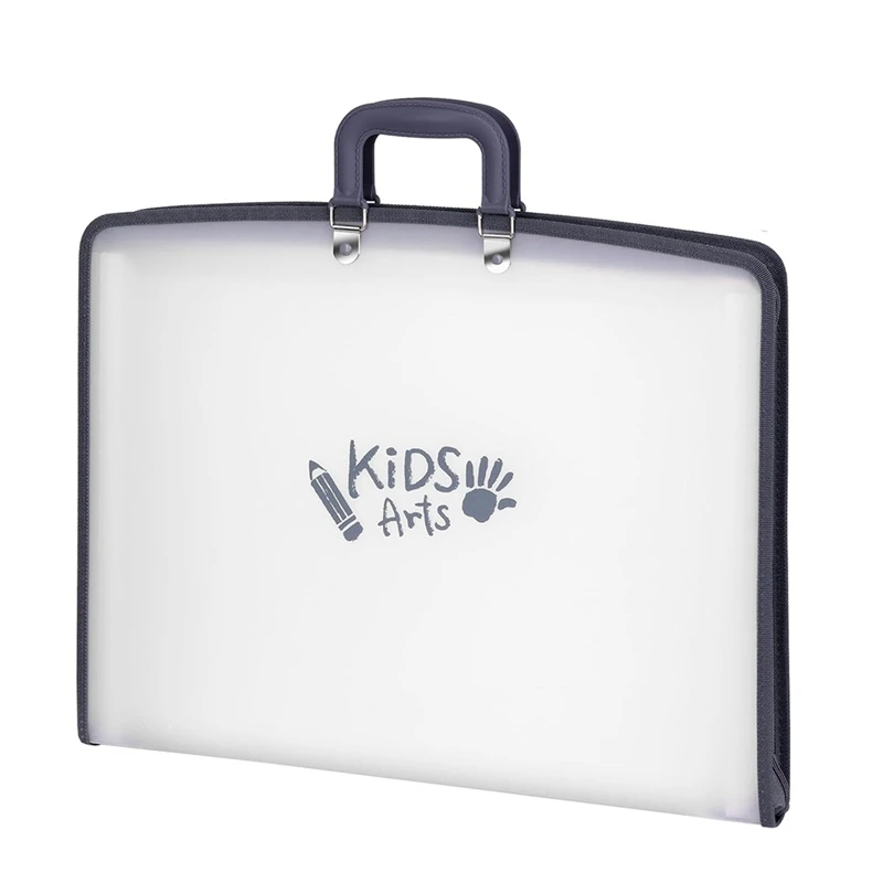 Kids Art Portfolio - Accordian File Organizer with 13 Pockets, Art Portfolio for Kids with Handle and Zipper Closure-ABLL