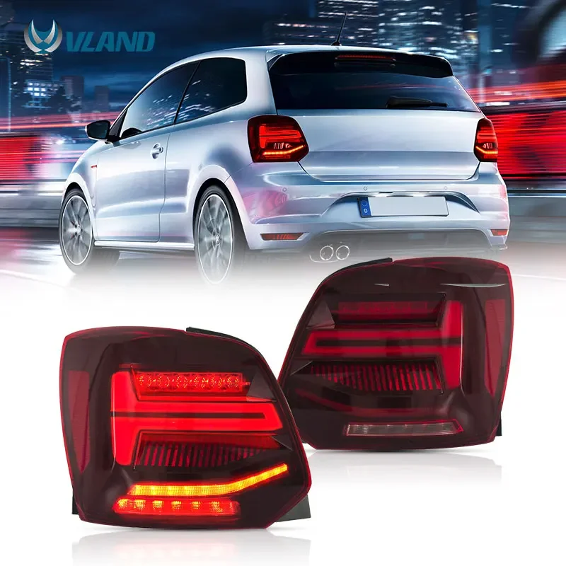 VLAND manufacturer car taillight  tail light 2011-2018 for Polo LED back lamp and Vento rear light 2015-2018 in China for Polo