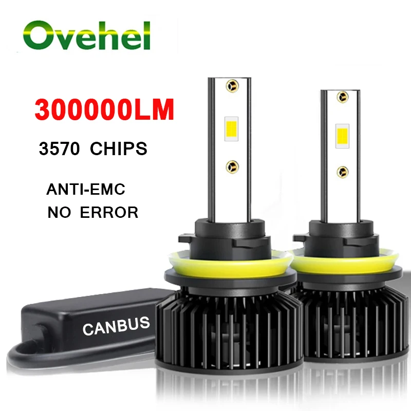 

PANDUK 2 шт. H1 H3 H4 H7 Led Canbus 500000LM 110W H8 H11 HB3 9005 HB4 9006 Светодиодные фары Автомобильные лампы 6000K Автомобильные лампы