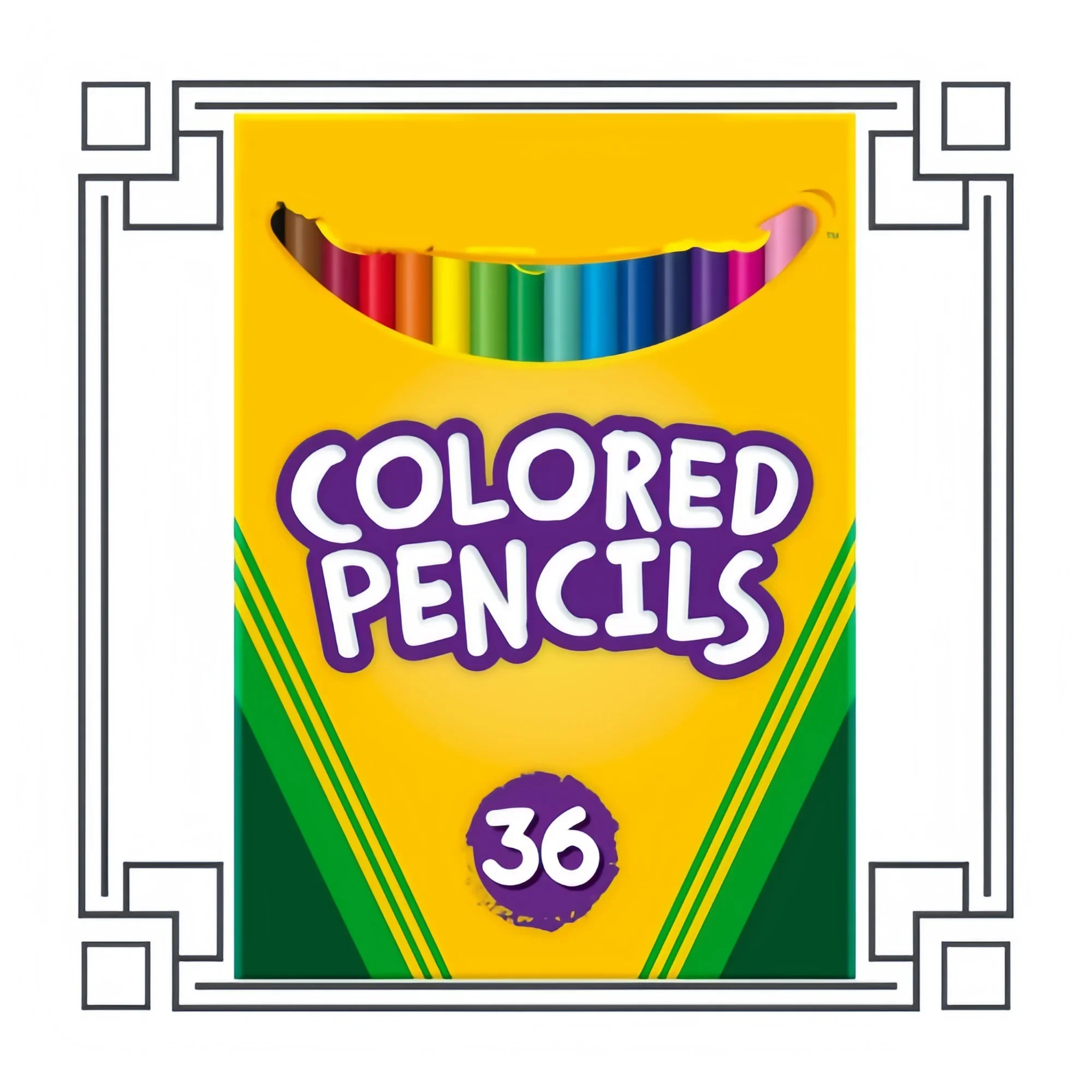 

36 упаковок цветных карандашей для детей, предварительно заточенные школьные принадлежности для детей от 3 лет.