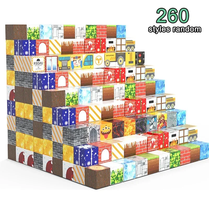 10-100 pièces blocs magnétiques-construire Mine aimant monde ensemble pour enfants jouets de Construction sensorielle pour 2 cm bloc de Construction jouets cadeaux