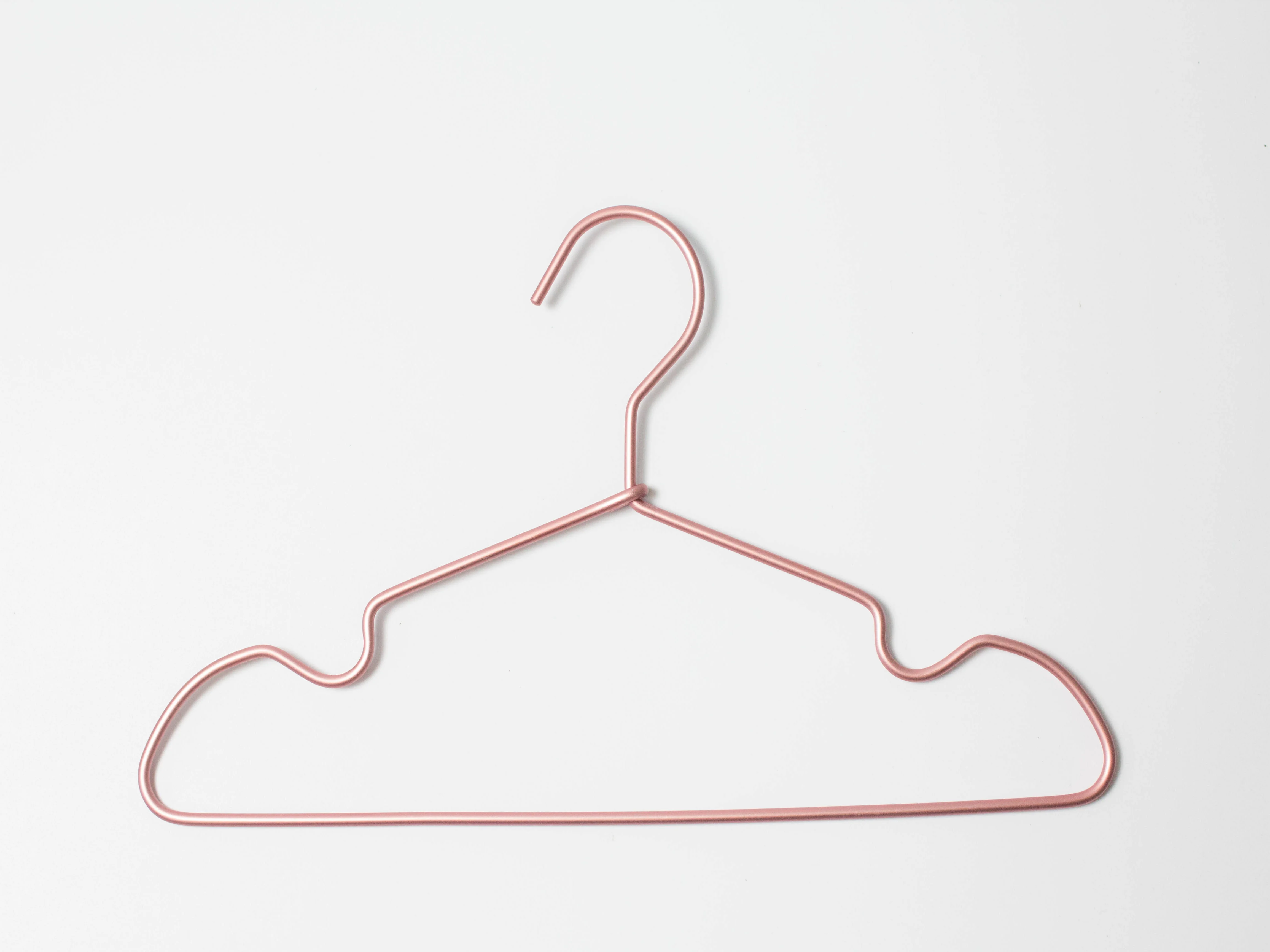 

10 PCS Metal Coat Hanger For Kids Rose Gold Shirt Garment Anti Slip (DN-2204K-COP)