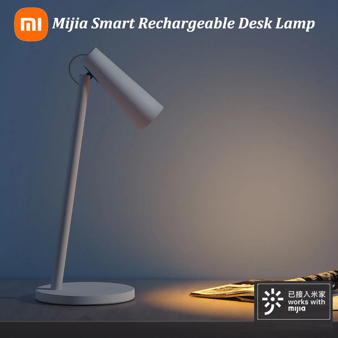 

Xiaomi Mijia Smart Rechargeable Desk Lamp Type c LED 5W 100lm Mesh 3 Grade Modes Dimming Smart Remote Control With Mi Home App