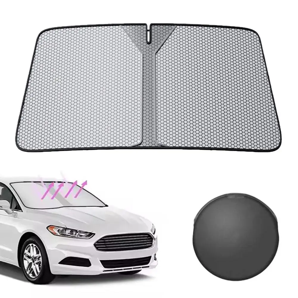 

Upgrade Graphene Heat Insulation Car Windshield Sunshade Sun Protection Foldable Lightweight with Storage Bag for Outdoor Park