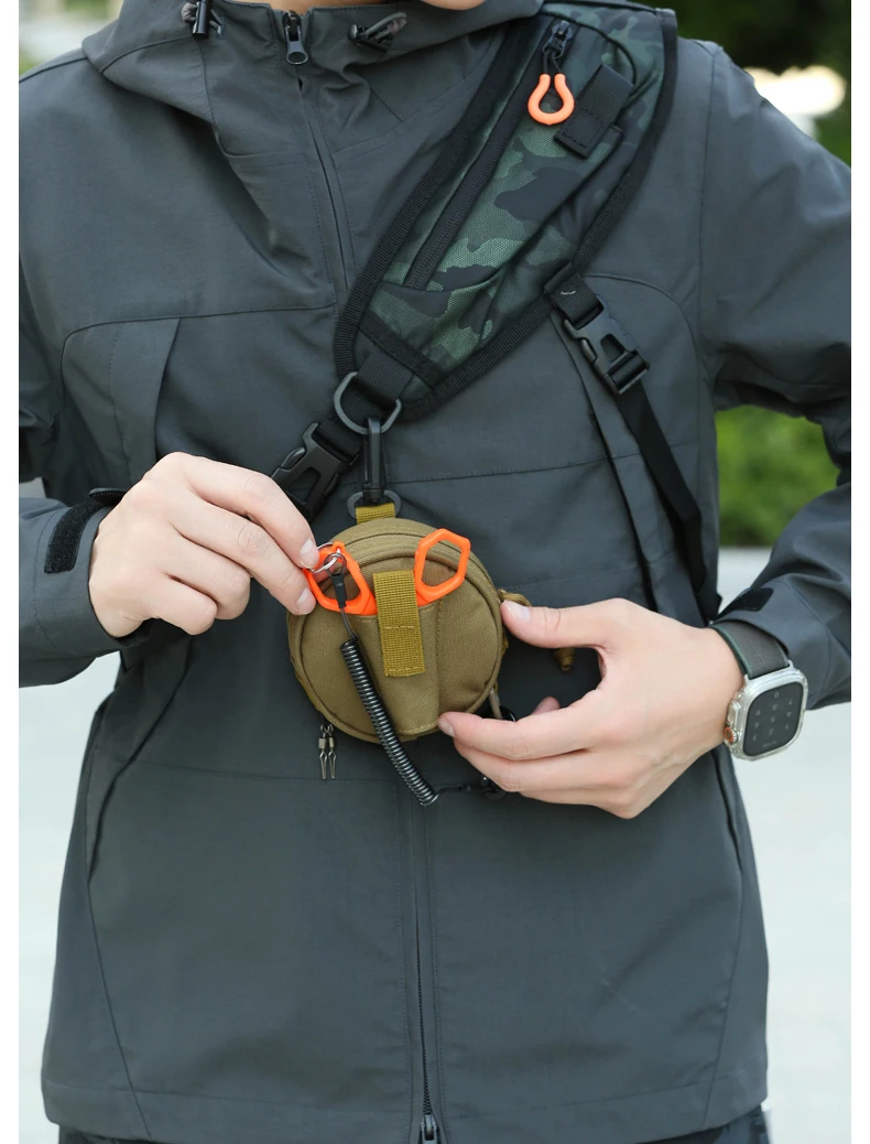 Taktische Molle Tasche Angelschnur Hängen Tasche mit Köder Zangen Halter Mini Brieftasche Karte Schlüssel Pack Camping Wanderung Jagd Geldbörse – Detail 11