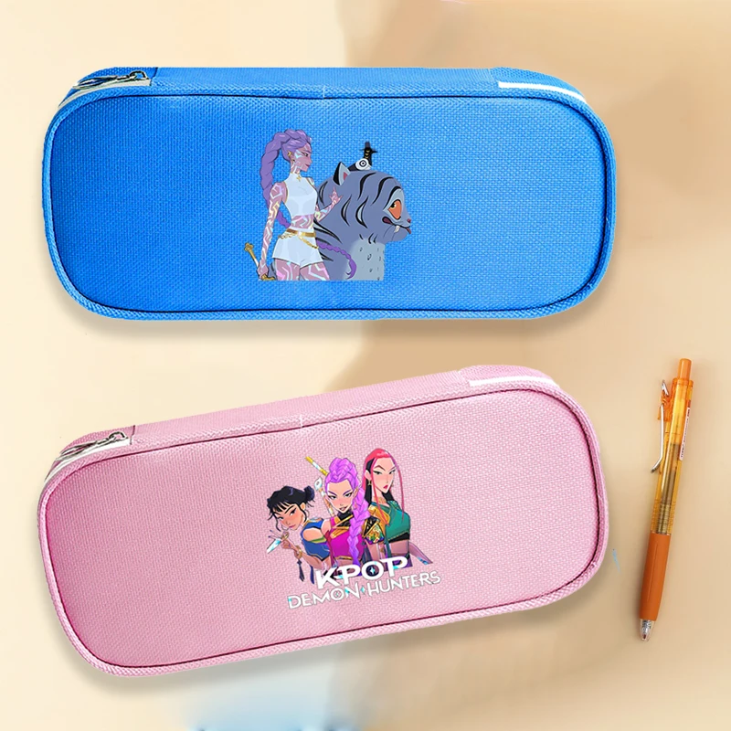 

KPop охотники на демонов, детские пеналы с мультяшными принтами, сумки для ручек, канцелярские принадлежности, пенал для детей, школьные принадлежности для мальчиков и девочек