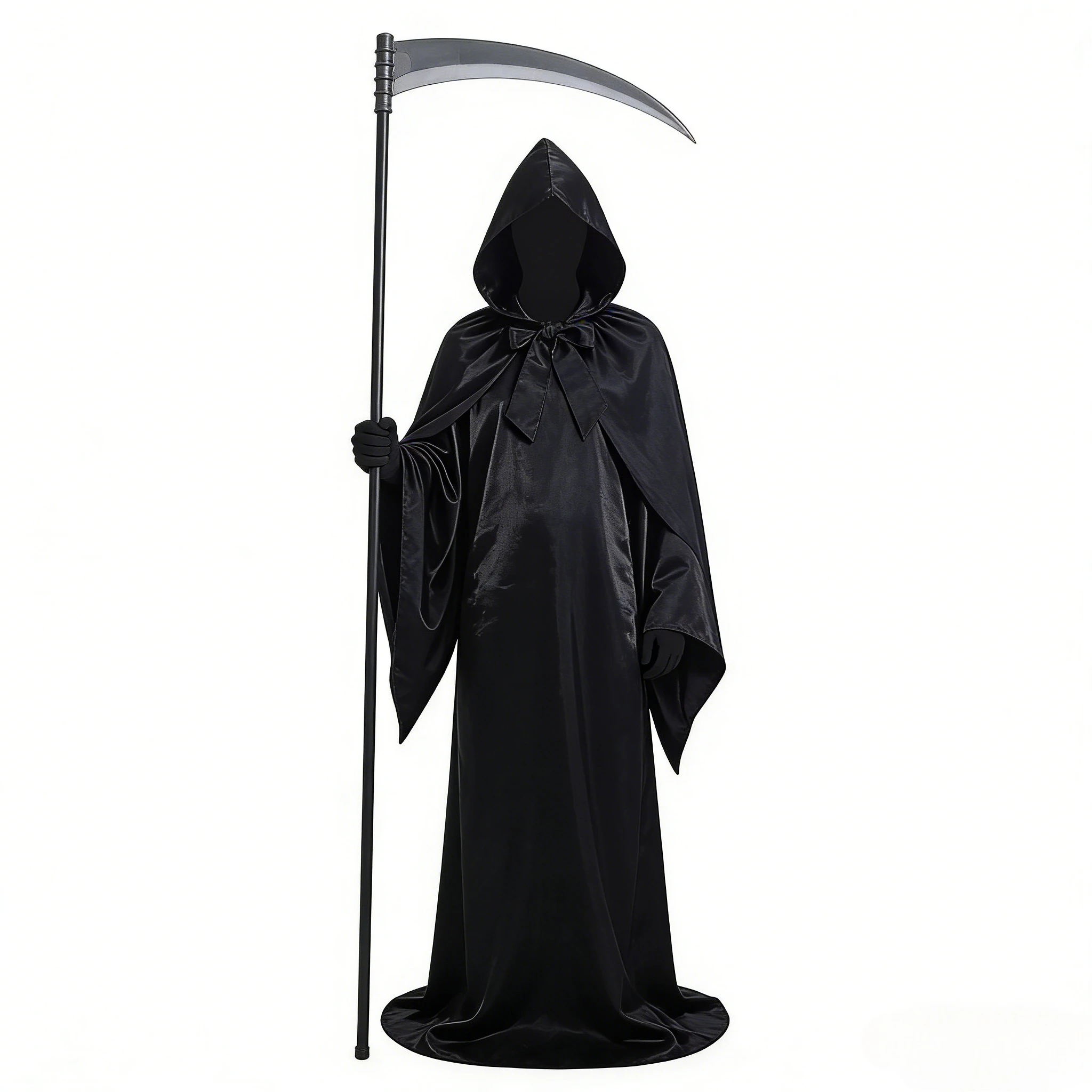 

Halloween Party Middle Ages Cloak Gothic Hooded Long Cape Witchcraft Christmas Holiday Solid Color Vampire Death Cosplay Cape