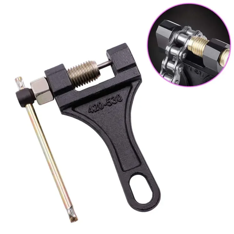 1Pc Motorcycle Chain Breaker Chain Link Removal Separator Motor Chain Breaker Riveting Tool 420-530 Motorcycle Parts Repair Tool