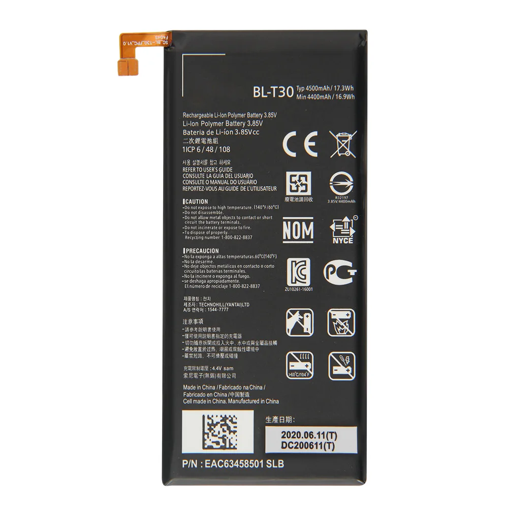 Original Replacement Phone Battery BL-T35 BL-T36 BL-T30 LG X Power 2 M320F K10 For Google Pixel 2 XL Pixel 3 Walleye K30 X410TK