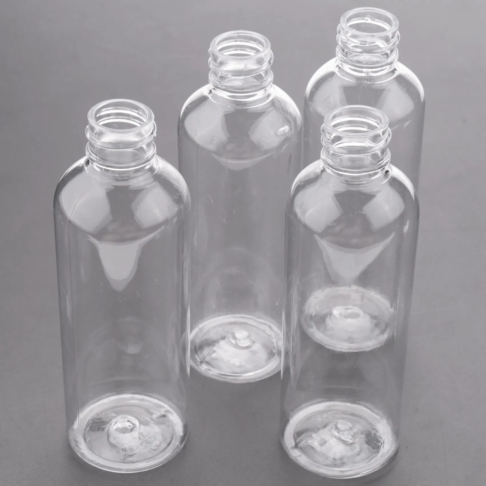 化粧品用プラスチック容器,透明フリップボトル,トラベルシャンプーローション,4x100ml