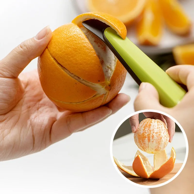 Multifunctional Kitchen Fruit Peeling Tool Orange Peeler Peeling Stripper Knife Peeler Orange Deseed Device For Citrus Fruits