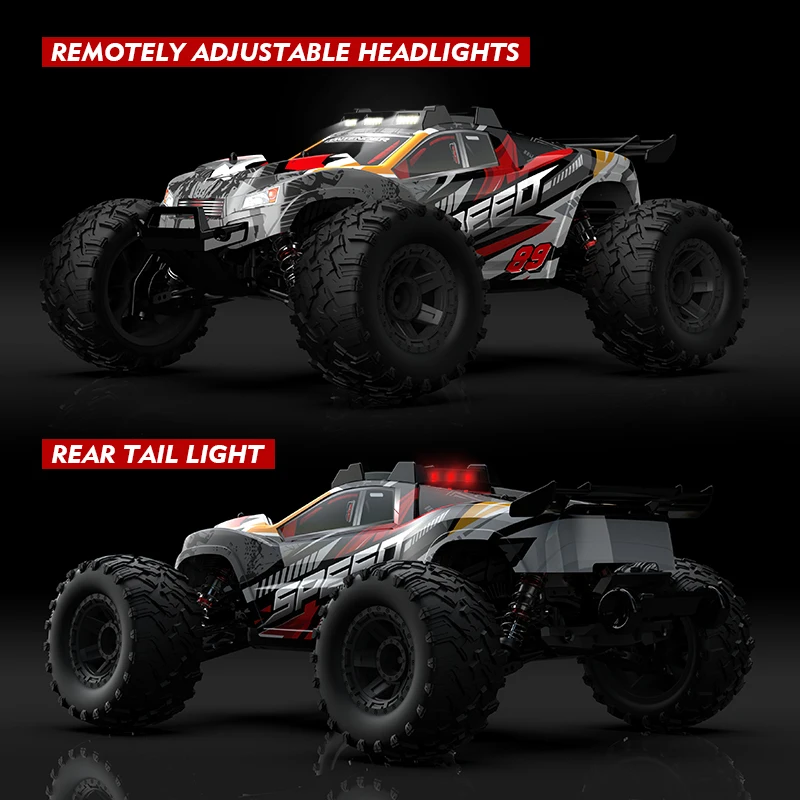 EBOYU G105 RC Car 2.4Ghz 1:10 Scale 4WD RC Truck 46KM/H+ High Speed Big Wheel Car Off Road Waterproof Monster Remote Control Car