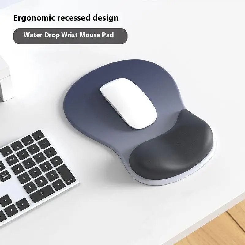 Tappetino per mouse ergonomico sfumato Comodo supporto per il polso Tappetino per mouse antiscivolo Tappetino per mouse morbido Poggiapolsi Tappetino per mouse in silicone per computer
