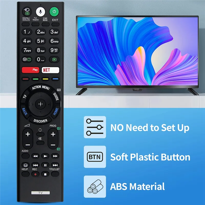 -ABPU استبدال جهاز التحكم عن بعد الصوتي RMF-TX210ES لأجهزة Sony Tvs وBravia Tvs لجميع تلفزيونات Sony 4K UHD LED LCD HD الذكية