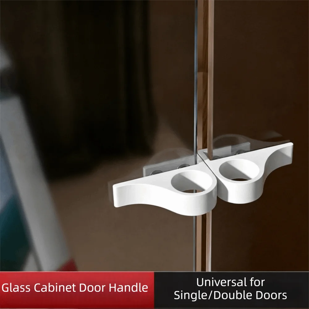 Built-In Aluminum Alloy Sliding Door Handle No Drilling Required Cabinet Door Handle Drawer Handle Single And Double Doors
