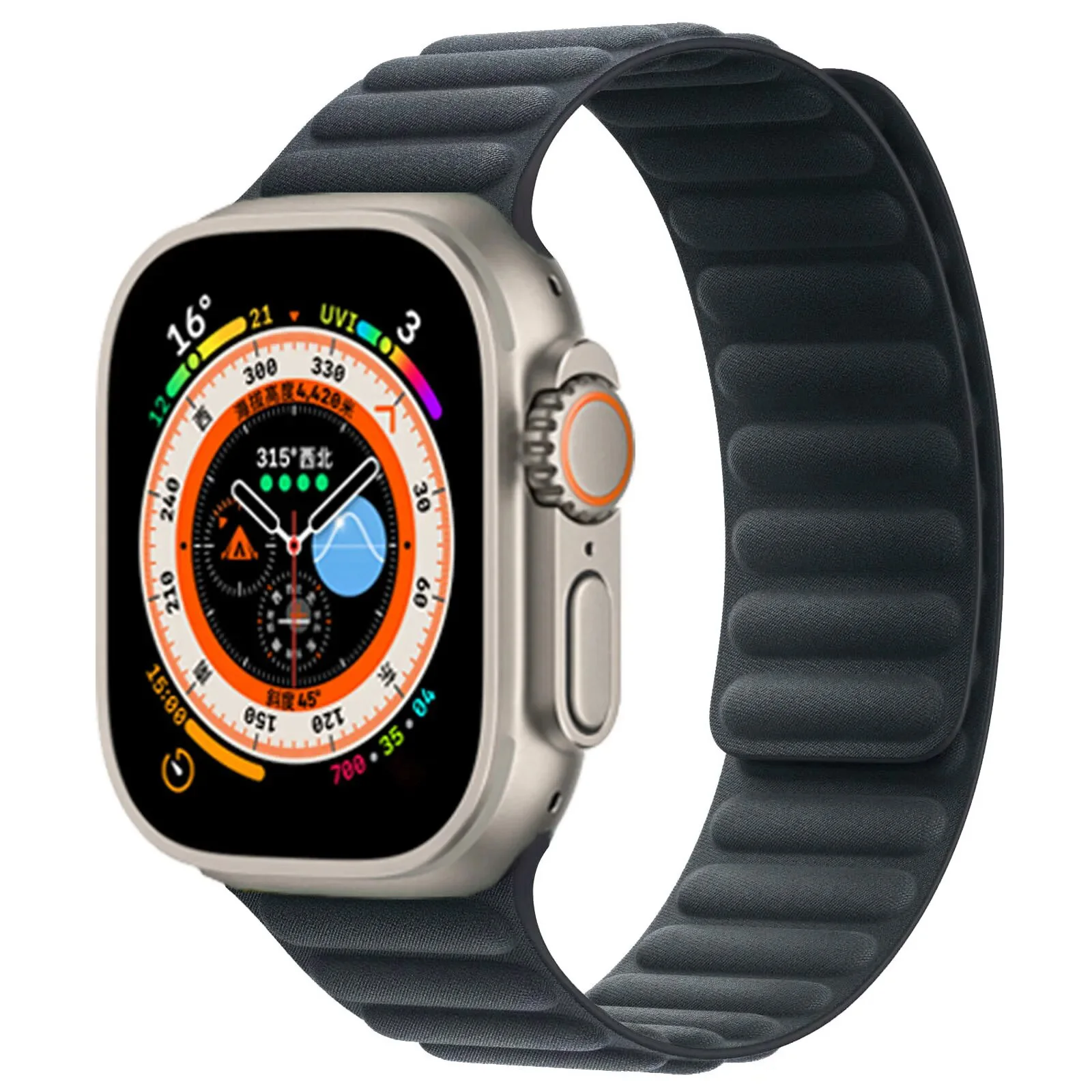 Feingewebtes Armband für Apple Watch Band Ultra 2 49 mm 44 mm 40 mm 45 mm 41 46 mm Magnetschlaufe Correa-Armband iWatch Serie 9 8 SE 7 10