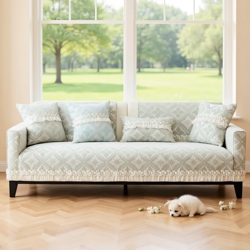 Modern Simple Chenille Sofa Cushion 2024 New Four Seasons Universal Anti slip Dustproof For Living Room Decoration Sofa Cushion