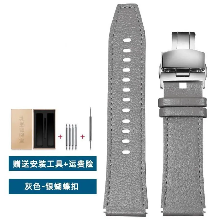 22mm Leather Watchband For HUAWEI Watch GT 2 46mm High-quality Strap For Huawei GT2 Pro GT2E Replace Bracelet GT Band with Box