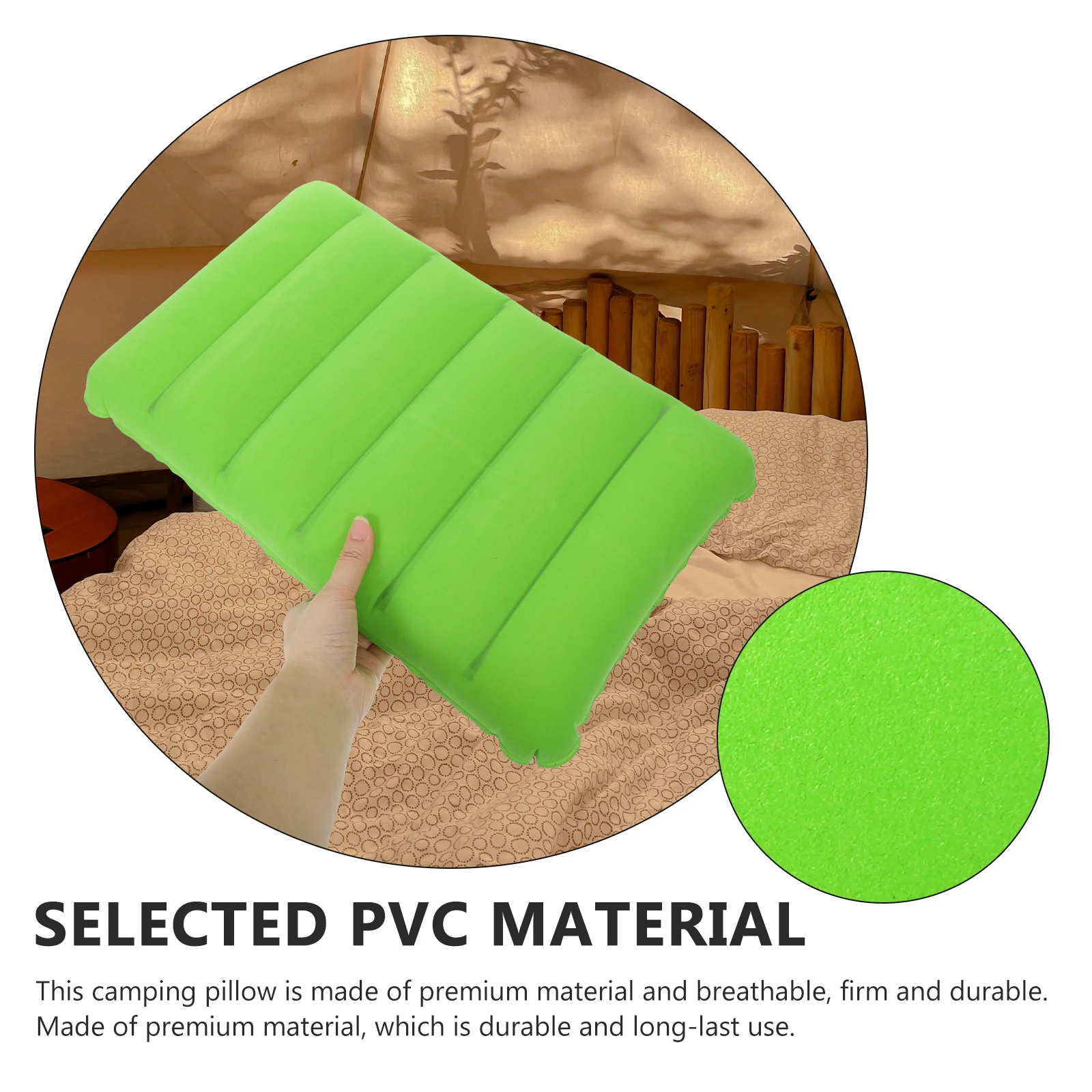 

Inflatable Pillow Portable for Camping Pillows Sleeping Travel Outdoor Office Nap Cushion