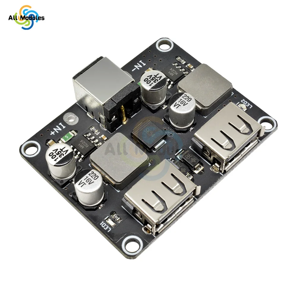 USB QC3.0 QC2.0 USB DC-DC Buck Converter Charging Step Down Module Input 8V-30V to Fast Quick Charger Circuit Board