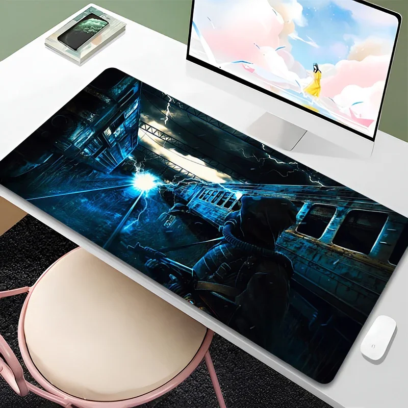 لوحة ماوس كمبيوتر مكتبي لوحة مفاتيح Black Sky 900x400 ملحقات ألعاب الكمبيوتر المحمول حصيرة مكتبية PC S-stalker 2 لوحة ماوس ألعاب أنيمي