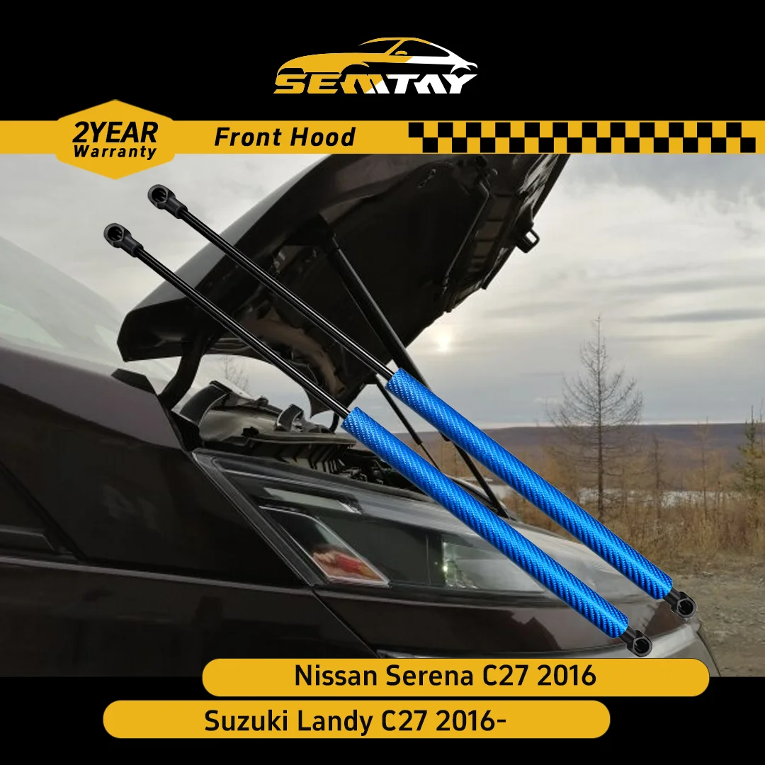 

SEMTAY Hood Struts for Nissan Serena C27/Suzuki Landy C27 2016- Bonnet Lift Support Spring Shocks Damper