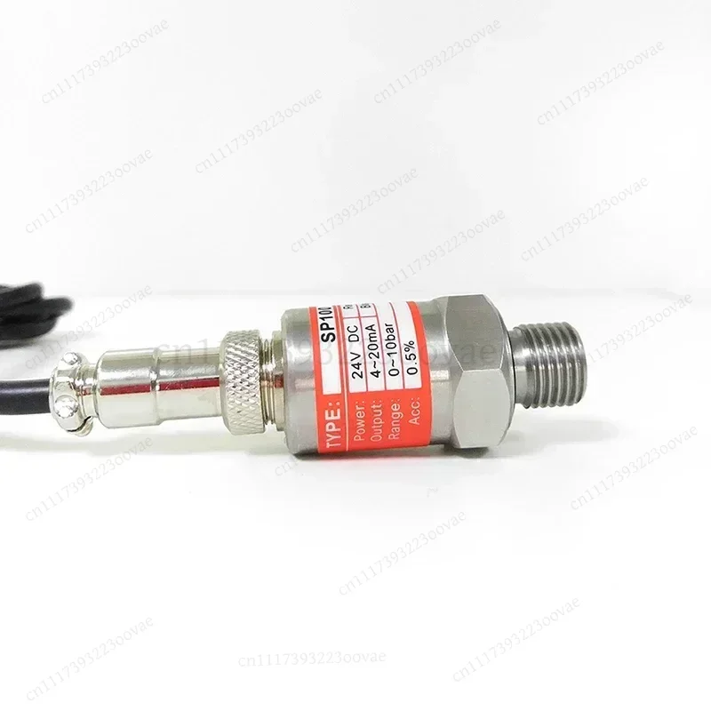 SP100 Pressure Transmitter 4‑20mA Output 24V Pressure Sensor for Oil Pneumatic System Industrial Measuring Accessories