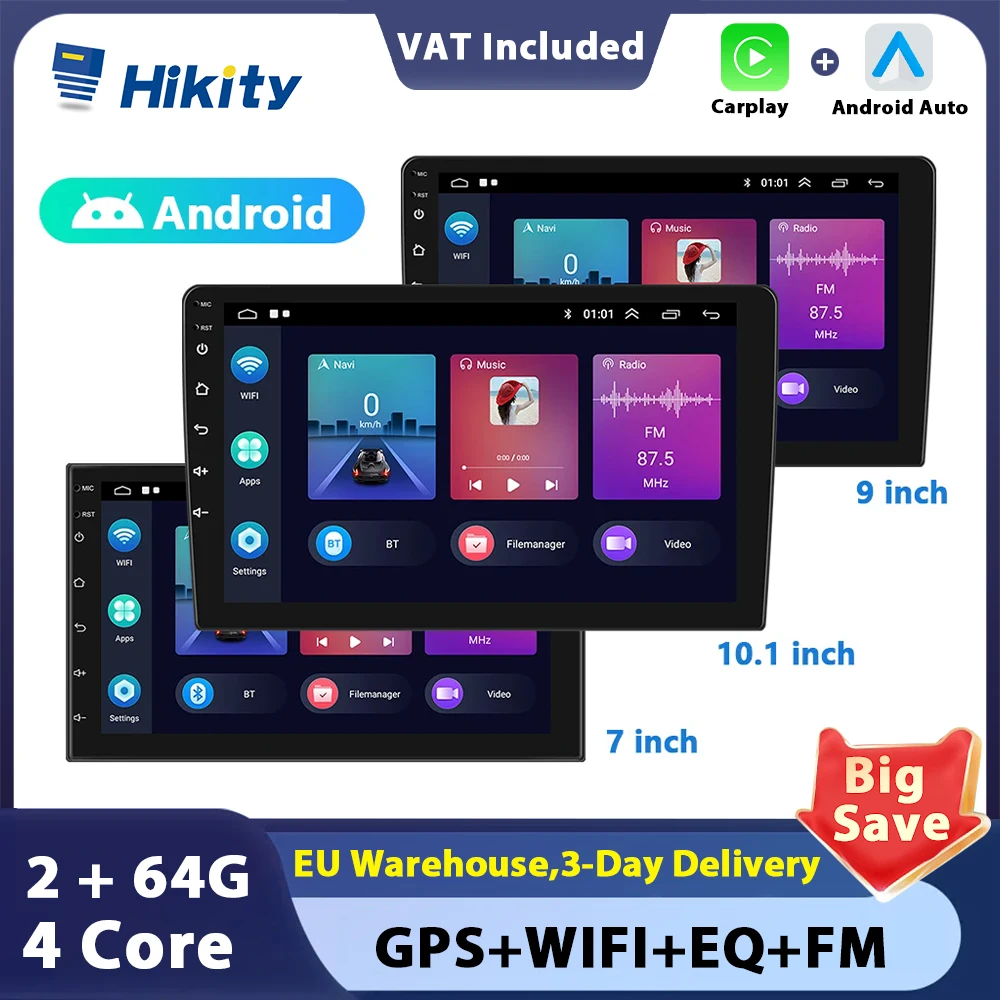 Hikity Android 2Din GPS 7