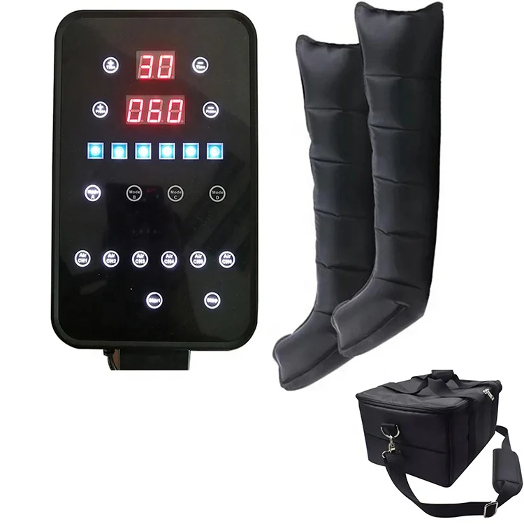 Big Size Air Compression Device With 6 Chamber for Massage Therapy Boots Pump For Improved Circulation Faster Recovery With Bag