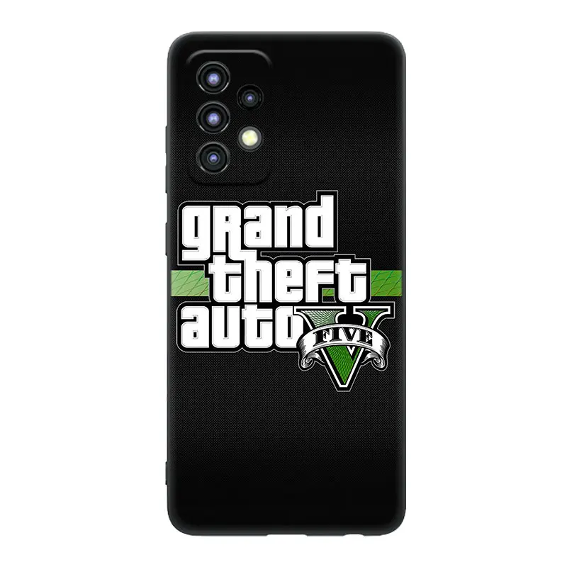 Grand Theft Auto GTA 5 Case For Samsung Galaxy A04S A04E A12 A13 A14 A22 A23 A32 A33 A34 A50 A51 A52S A53 A54 A70 A71 A72 A73 5G