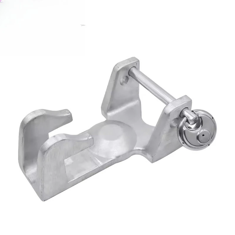 

For off-road vehicles Silver aluminum alloy coupling lock with small lock,
