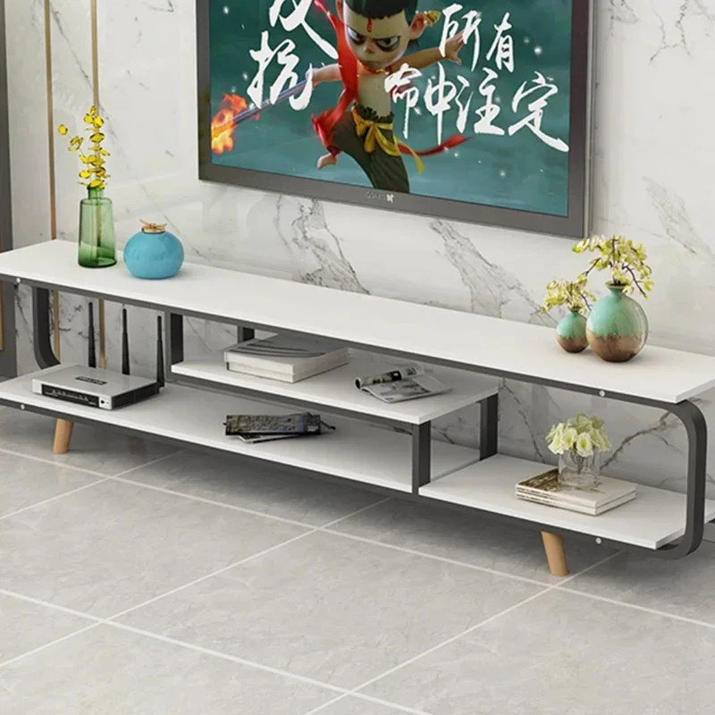 White Cabinets Tv Stands Organizer Designer Center Drawers Movies Entertainment Tv Table Floor Muebles Para Tv Home Furniture