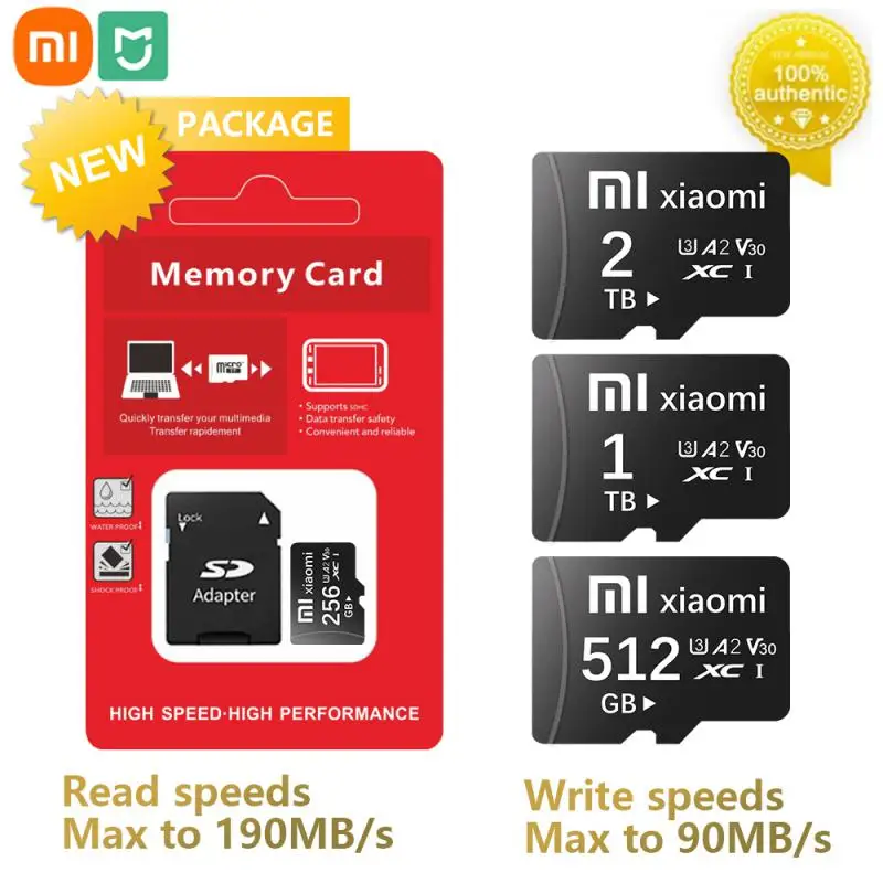 Xiaomi mijia Original Micro TF SD Card 2TB ad alta velocità 1TB TF SD Memory Card 64GB cellulare Computer fotocamera Flash Memory Card