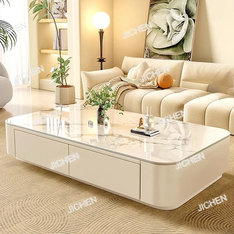 Günstiger süßer Couchtisch, transparent, schlicht, modern, luxuriös, Dekoration, Beistelltisch, Schreiben, Mesas Bajas, Wohnzimmermöbel