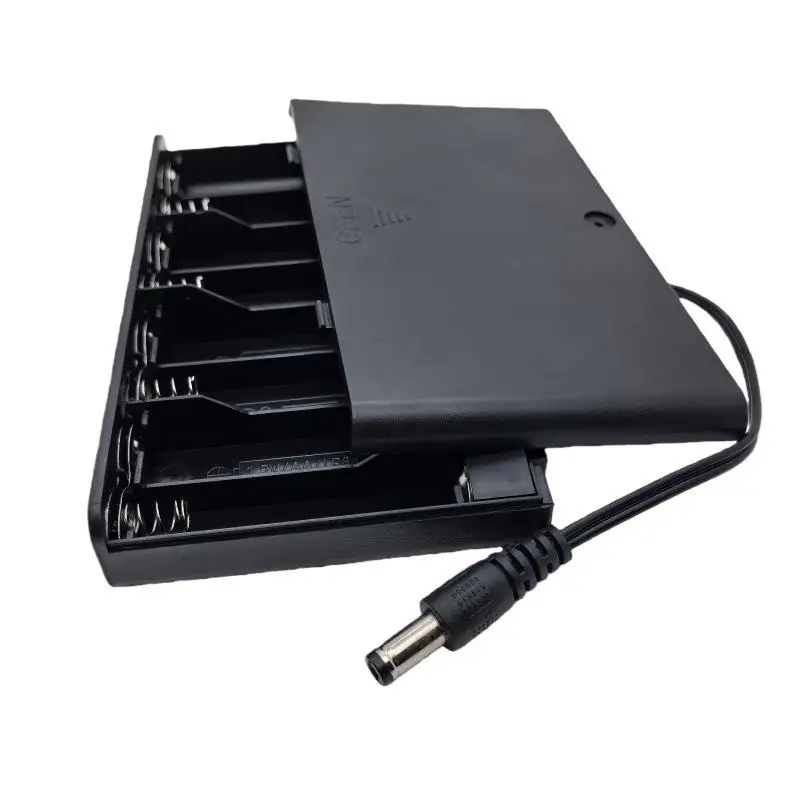 Battery Box AA Battery Holder Storage Case Box With Switch And Cover For AA Batteries Standard Container 1 2 3 4 6 Slots