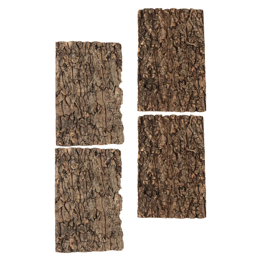 

4pcs Bark Backdrop For Terrarium Aquarium Decorative Terrarium Bark Reptile Reptile Decor Tank Decor Pet Supplies