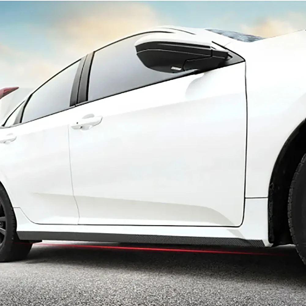 カーバンパーステッカー カーボンファイバー 車体用ビニール保護ステッカー ストリップ 傷防止フィルム 自動車 ドアエッジ スカッフプレート トランクプロテクター