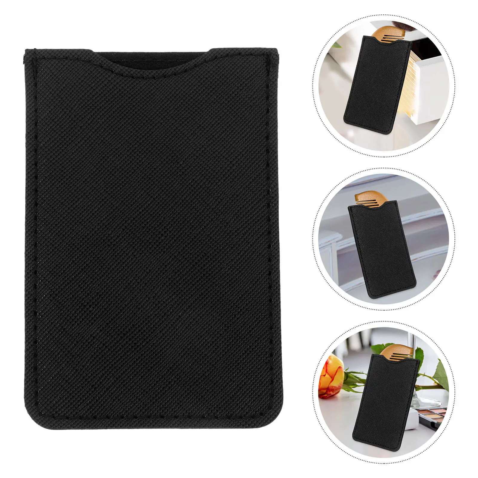 

Мягкий многоразовый чехол-футляр для коротких расчесок из ПУ