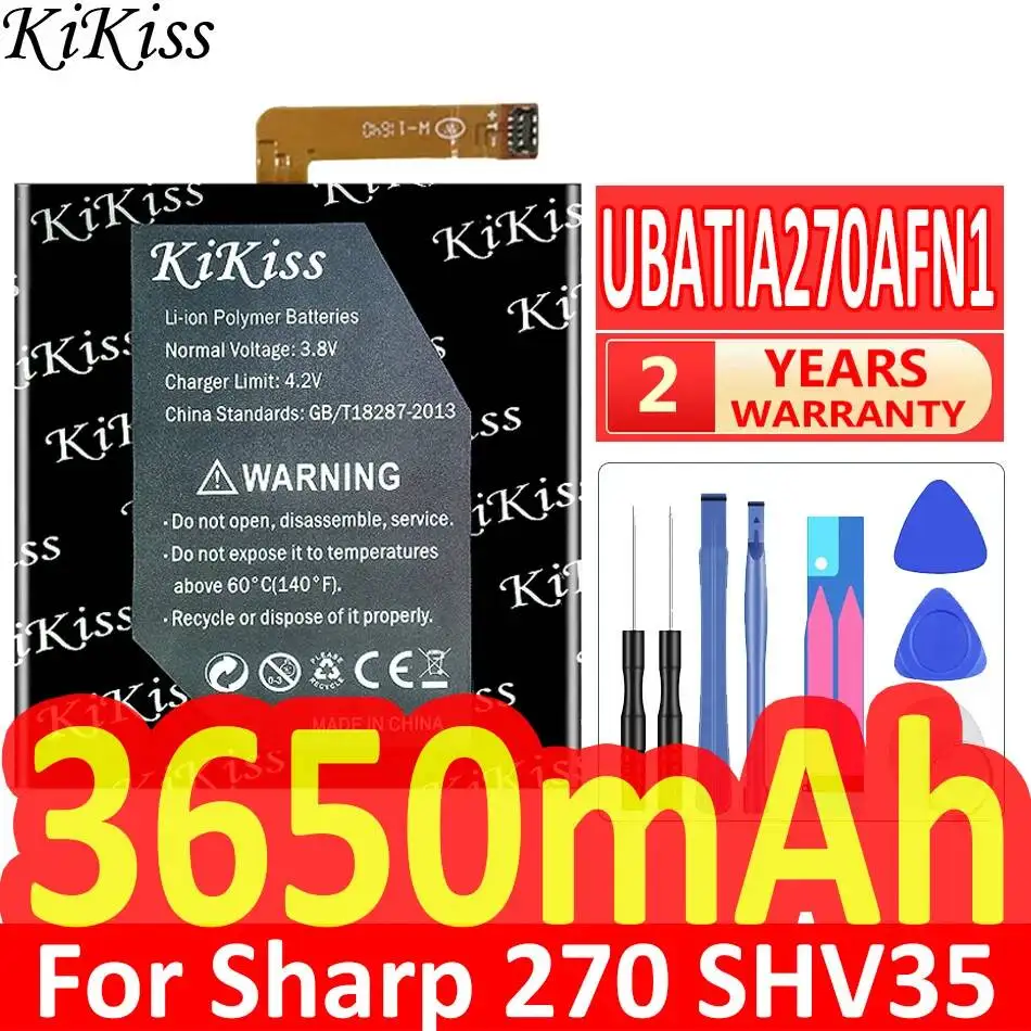 

Аккумулятор для мобильного телефона Sharp 270 SHV35, 3650 мАч, UBATIA270AFN1, высокая емкость, премиум-класс, замена
