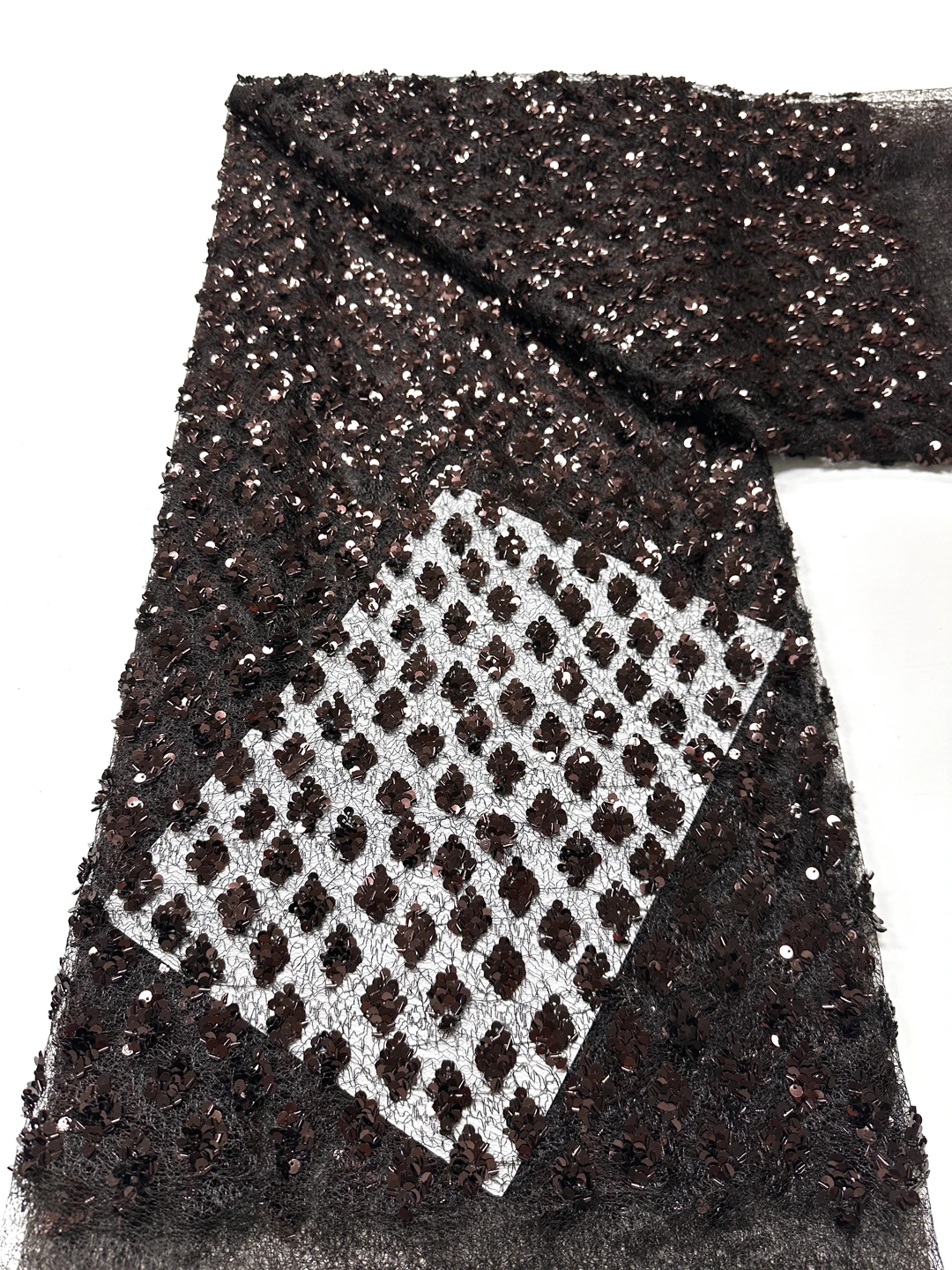 Handmade Embroidery Net Lace Beads for Women, Light Luxury and Exquisite, New Fashion Design Fabric, Wedding Party Dresses