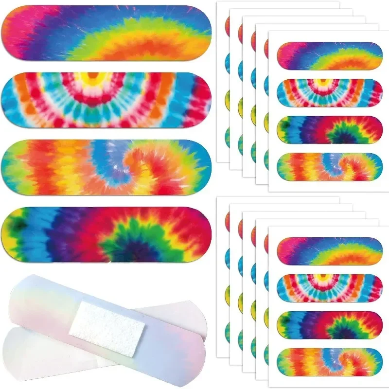 40pcs/set Rainbow Color Band Aid PE Waterproof Sticking Plasters Wound Dressing Patch for First Aid Adhesive Bandages Woundplast