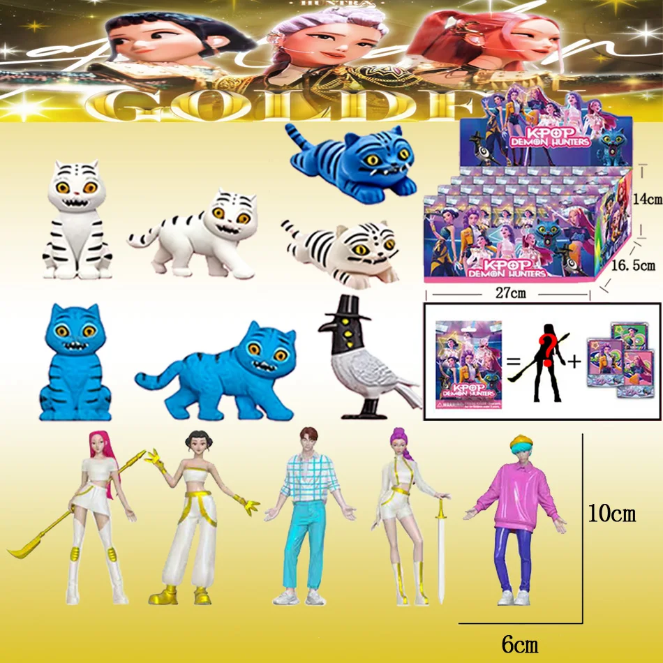 Kpop デモンハンターズ PVC フィギュア おもちゃ - コレクタブル ブラインドバッグ ゲーム アクションフィギュア 子供向けクリスマスプレゼント