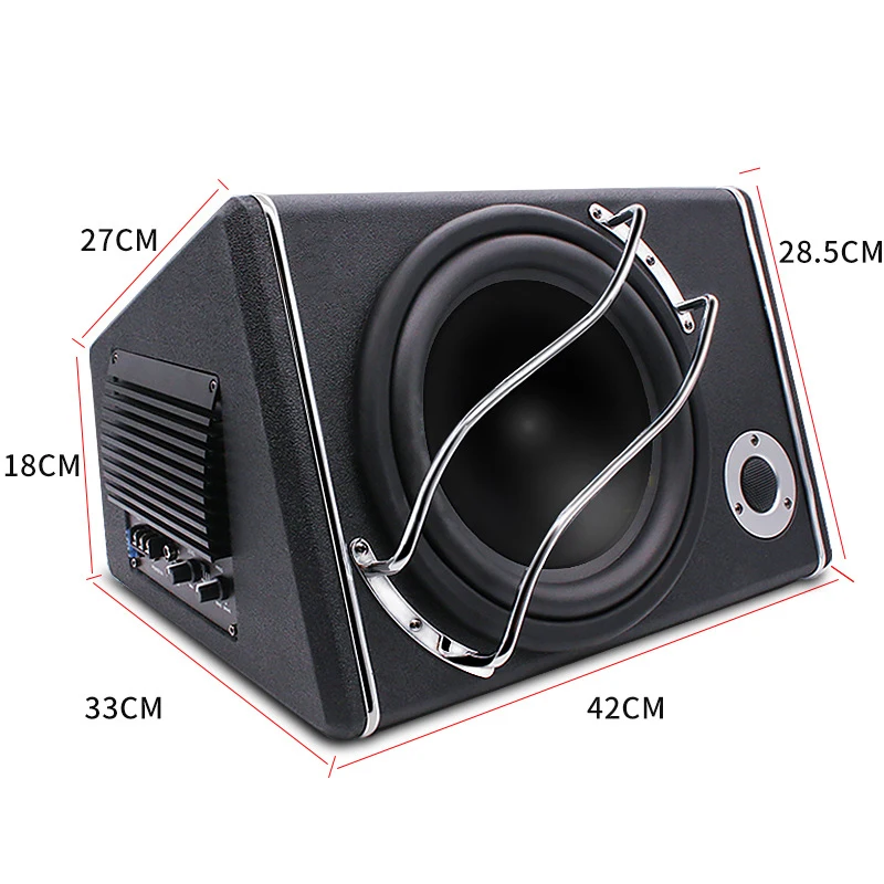 K-1021APR Car Subwoofer 12V Active High Power With Tweeter Modified 10-inch Car Subwoofer 10 Inches 