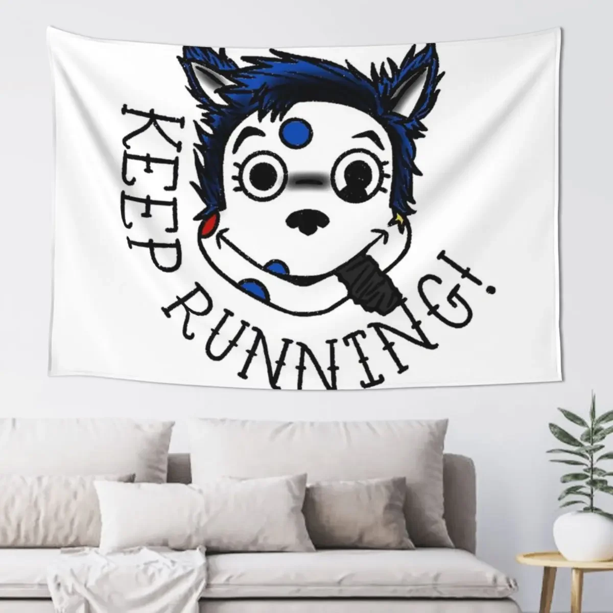 

Keep Running! Tapestry Decoration Home Carpet On The Wall Tapestry