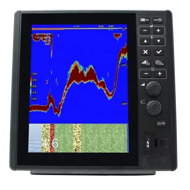 K 50KHZ / 200KHZ Peixe -12 (Novo!) ONWA Poixe Digital de 12,1 polegadas /1KW/2KW