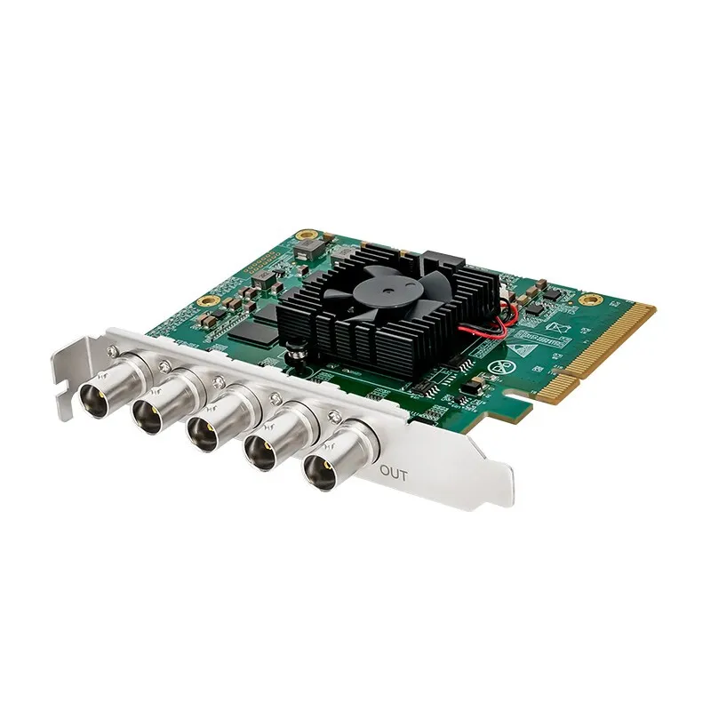 TCHD Video TC 210N5 Sdi Capture Card 4K Live Broadcast 4-Way Sdi Input 1-Way Sdi Output Audio Video Camera Application