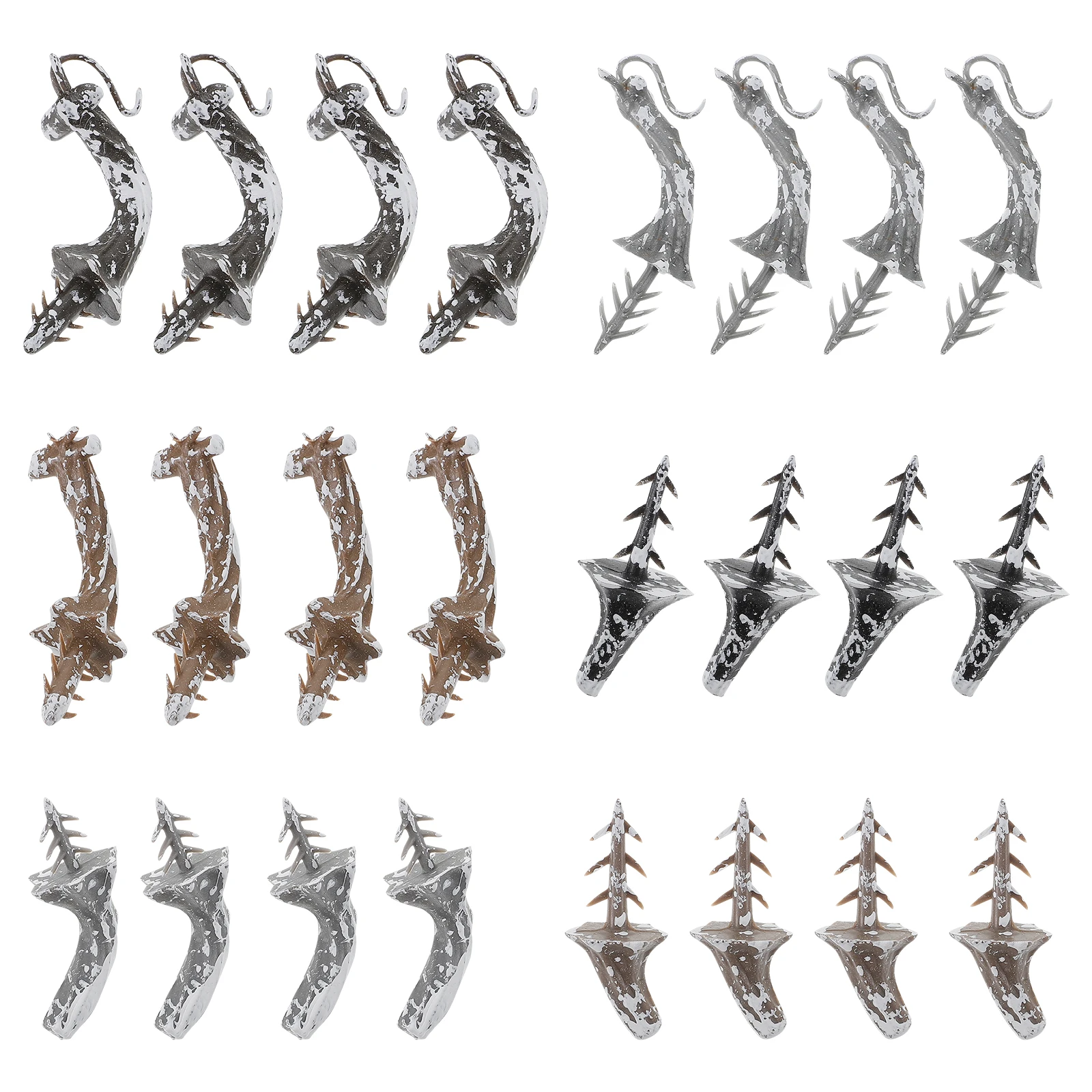 24 Pcs Plastic Pumpkin Stems Accessories for DIY Crafts Halloween Thanksgiving Decor Fake Pumpkin Harvest Wreath Supplies