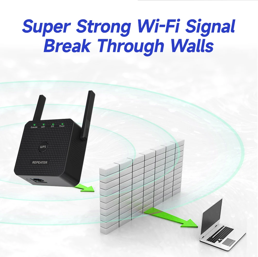 WODESYS 300Mbps Wireless WiFi Repeater WiFi Router 2.4G Access Point WI FI Long Range Signal Extender For Office Home