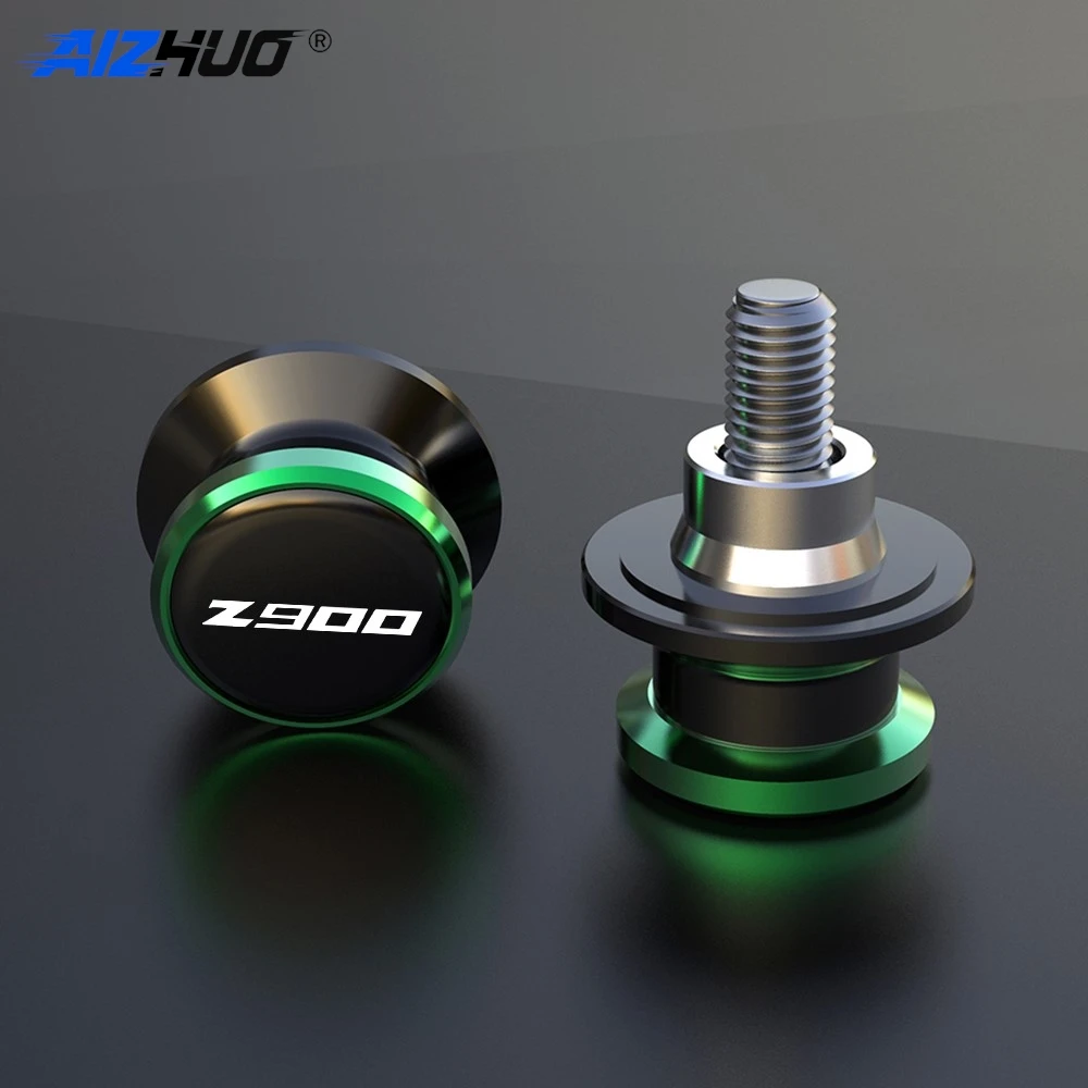 2pcs M8 Swingarm Spools New For Kawasaki Z900 Z 900 2017-2025 2026 2027 Motorcycle 8MM Rear Slider Bobbins Aluminum Accessories 3